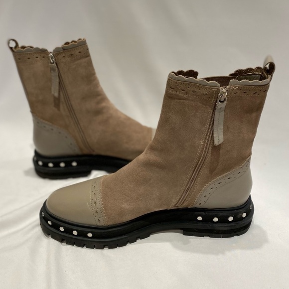 Free People Women's Tate Chelsea Ankle Boot In Oyster, size 11 - Picture 4 of 8